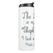 詩篇23:1主は私の羊飼いの黄色い花 タンブラー (回転左)