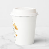 詩篇23:1主は私の羊飼いの黄色い花 紙コップ (左)