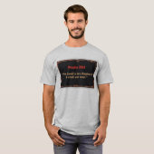 詩篇23:1聖書の一節 メンズTシャツ Tシャツ (正面フル)