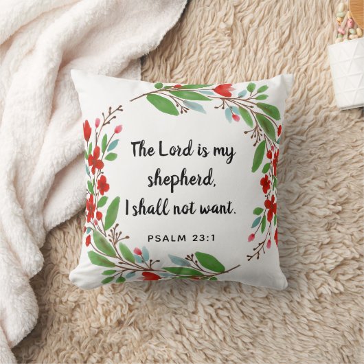 詩篇23:1 クッション (ブランケット)