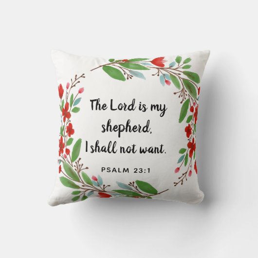 詩篇23:1 クッション (裏面)