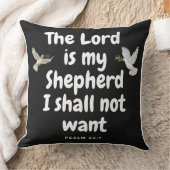詩篇23:1 – 主は私の羊飼いだ、私は望まない クッション (ブランケット)