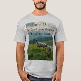 詩篇23:1 聖句 メンズTシャツ Tシャツ