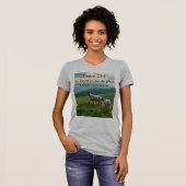 詩篇23:1 聖句 レディースTシャツ Tシャツ (正面フル)