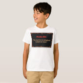 詩篇23:1 聖書の詩 キリスト教の子供用Tシャツ Tシャツ (正面フル)