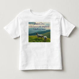 詩篇23:1 聖書の詩 トドラーTシャツ