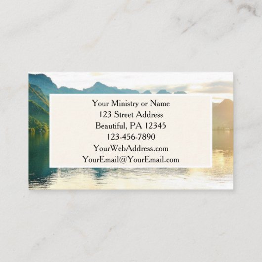 詩篇23 1-3主は私の羊飼いだ 名刺 (裏面)