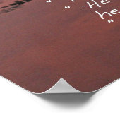 詩篇23:1-3聖なる書物、 経典ポスター ポスター (角)