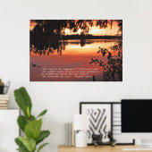 詩篇23:1-3聖なる書物、 経典ポスター ポスター (ホームオフィス)