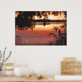 詩篇23:1-3聖なる書物、 経典ポスター ポスター (キッチン)