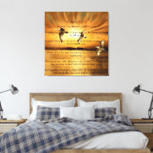 詩篇23:1-6主はわたしのシェパード キャンバスプリント (インサイチュ (寝室))