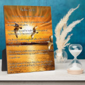 詩篇23:1-6主はわたしのシェパード フォトプラーク (側面)