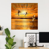 詩篇23:1-6主はわたしのシェパード ポスター (ホームオフィス)