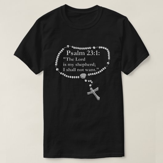 詩篇23:1: Tシャツ (デザイン正面)