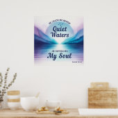 詩篇23:2キリスト教のポスター ポスター (キッチン)