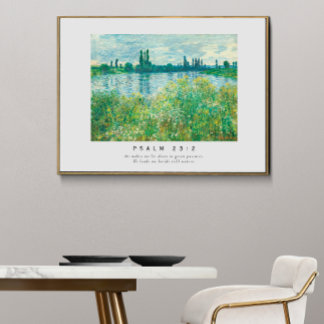 詩篇23:2聖書の詩のポスター ポスター
