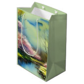 詩篇23:2-3彼は私の魂の聖書の聖句を回復する ミディアムペーパーバッグ (裏面アングル)