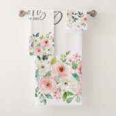 詩篇23:3彼は私の魂の聖書のバラの風呂を復元する バスタオルセット (インサイチュ)