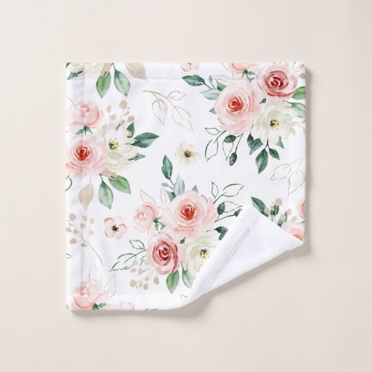 詩篇23:3彼は私の魂の聖書のバラの風呂を復元する バスタオルセット (ウォッシュタオル)