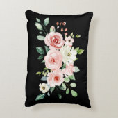 詩篇23:3彼は私の魂の聖書の聖句とバラを回復する アクセントクッション (裏面(縦))