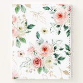 詩篇23:3彼は私の魂の聖書の聖句とバラを回復する ノートブック (裏面)