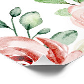 詩篇23:3彼は私の魂の聖書の聖句とバラを回復する ポスター (コーナー)