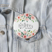 詩篇23:3彼は私の魂の聖書の聖句とバラを回復する 缶バッジ (インサイチュ)