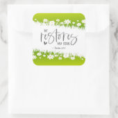 詩篇23:3彼は私の魂の聖書の聖句を回復する スクエアシール (バッグ)