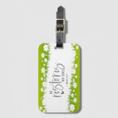 詩篇23:3彼は私の魂の聖書の聖句を回復する ラゲッジタグ (正面縦)