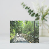 詩篇23:3彼は私の魂を回復し、彼は私を導く ポストカード (スタンド正面)