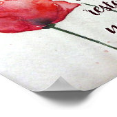 詩篇23:3彼は私の魂を回復し、聖書の聖句フローラ ポスター (角)