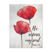 詩篇23:3彼は私の魂を回復し、聖書の聖句フローラ