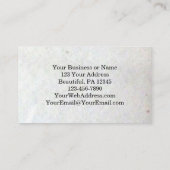 詩篇23:3彼は私の魂を回復し、聖書の聖句フローラ 名刺 (裏面)