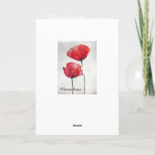 詩篇23:3 彼は私の魂を回復させます、聖書の詩篇 フローラル カード (裏面)