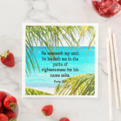 詩篇23:3、聖なる書物、 経典：彼は私の魂を思い出す –  (インサイチュ)