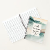 詩篇23"4彼は私の魂を回復パーソナライズされた ノートブック (内部)