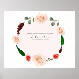 詩篇23:4、あなたがたは私と共にいる、ダビデの詩篇 ポスター