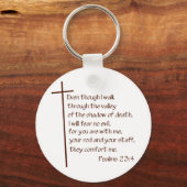 詩篇23:4 キーホルダー (正面)
