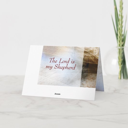 詩篇23:4 神は私と共にいるので恐れはない、聖書 サンキューカード (裏面)