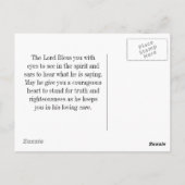 詩篇23:5あなたは私の前にテーブルを準備しなさい ポストカード (裏面)