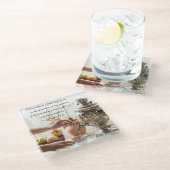 詩篇23:5あなたは私の前にテーブルを用意しなさい、聖書 ガラスコースター (アングル)