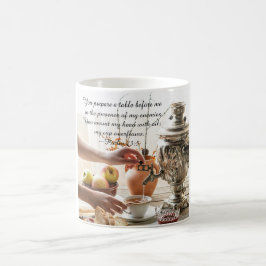 詩篇23:5あなたは私の頭に油を塗った コーヒーマグカップ