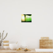 詩篇23:5あなたは私の頭に油を塗った ポスター (キッチン)