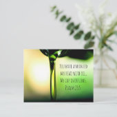 詩篇23:5あなたは私の頭に油を塗った ポストカード (スタンド正面)