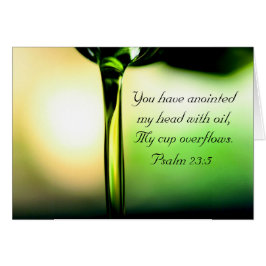 詩篇23:5あなたは私の頭に油カードを塗った
