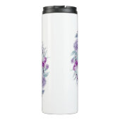 詩篇23:6聖書感動的聖句パープルフローラ タンブラー (裏面)