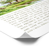 詩篇23 NIV主はわたしの羊飼いだ ポスター (角)