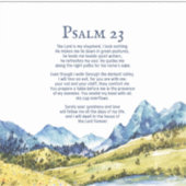 詩篇23 NKJV主はわたしの羊飼いだ シール (正面)