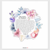 詩篇23 NKJV主はわたしの羊飼いだ シール (シート)