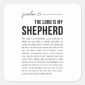 詩篇23 NKJV主はわたしの羊飼いだ スクエアシール (正面)